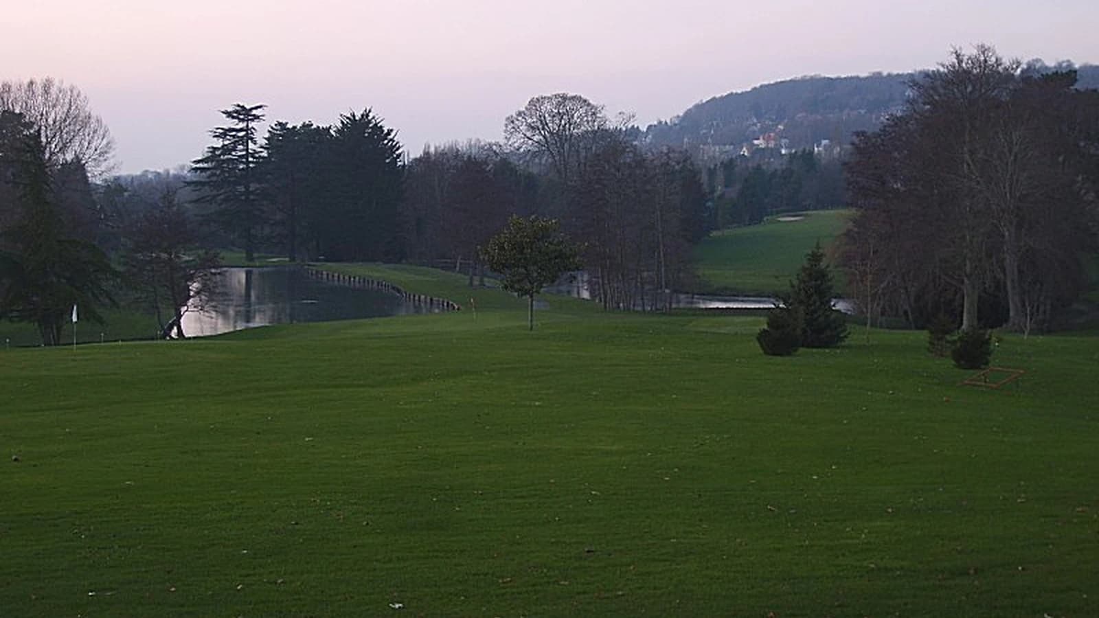 Vue du parcours vallonné du Golf Bluegreen Houlgate.