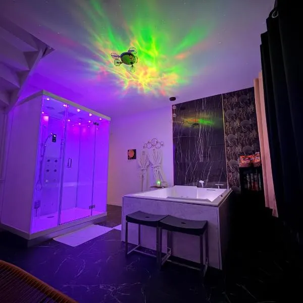 Vue de l’établissement Suite 90m2 avec Jacuzzi jardin Proche Paris CDG