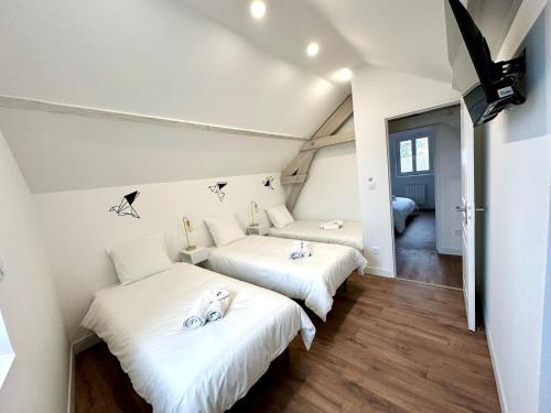 Chambre de l’établissement L'Équinoxe - Parking privé - Cocoplume Suites