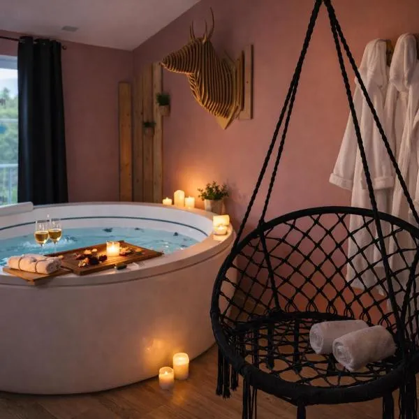 Vue de l’établissement Suite romantique & spa Prova - Love room - Rétroprojecteur Netflix
