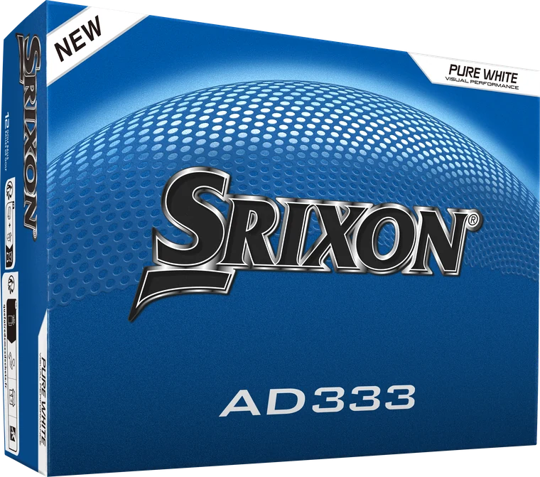 Boîte de 12 balles Srixon AD333 2026 blanches